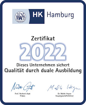 Zertifikat 2022 Aufkleber Fuerweb